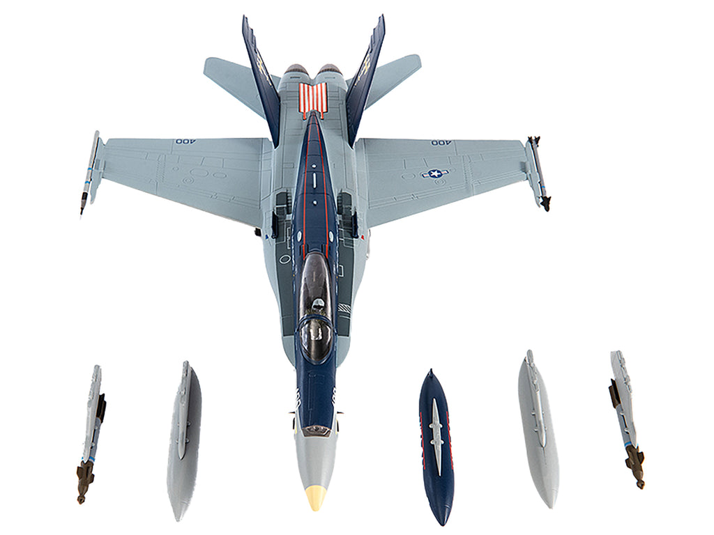 McDonnell Douglas F/A-18C Hornet Aircraft 'VFA-34 Blue Blasters USS Carl Vinson Last Cruise' (2018) United States Navy 1/72 Diecast Model by JC Wings