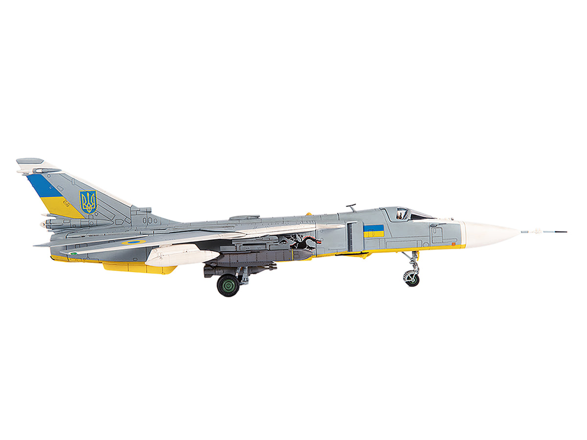 Sukhoi Su-24M Fencer-D Bomber Aircraft 'Ukraine War' (2023) Ukrainian Air Force 1/72 Diecast Model by JC Wings