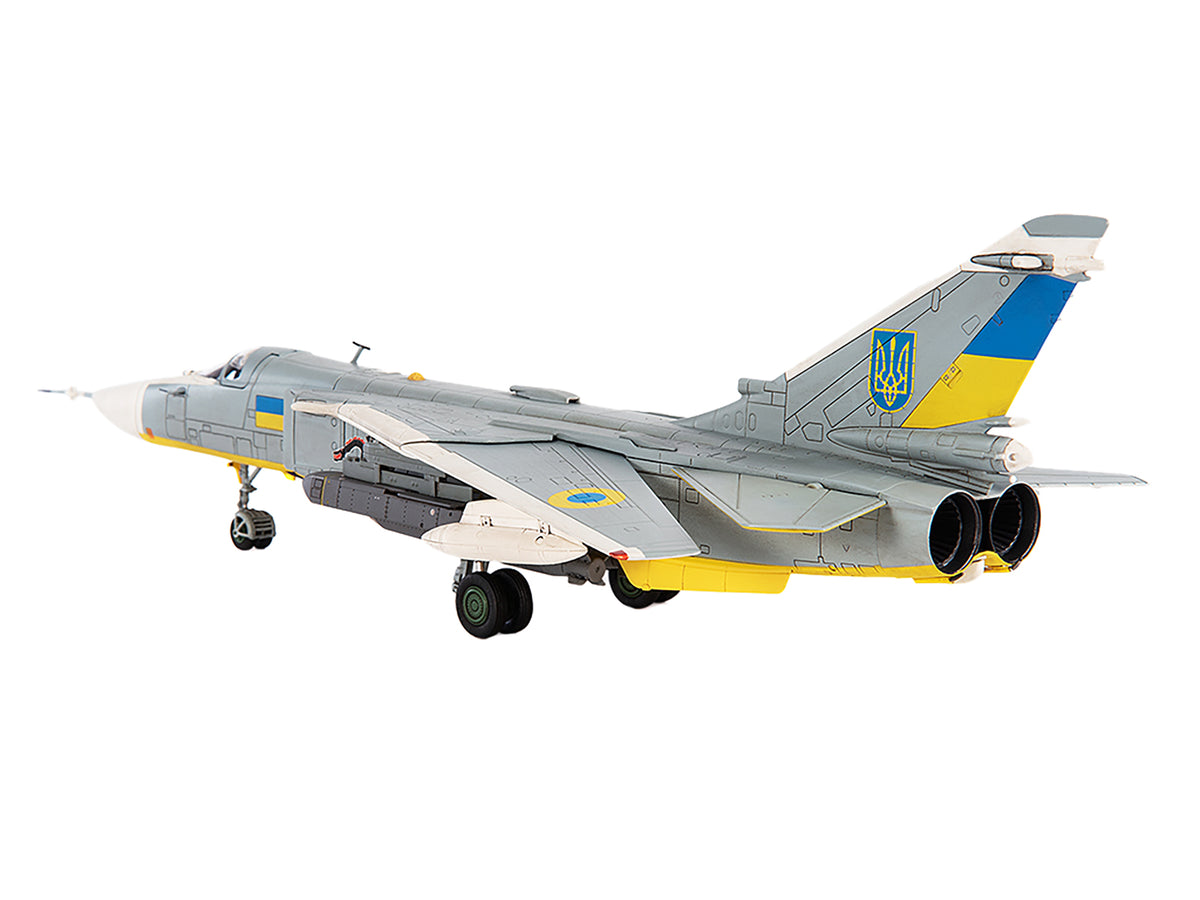 Sukhoi Su-24M Fencer-D Bomber Aircraft 'Ukraine War' (2023) Ukrainian Air Force 1/72 Diecast Model by JC Wings