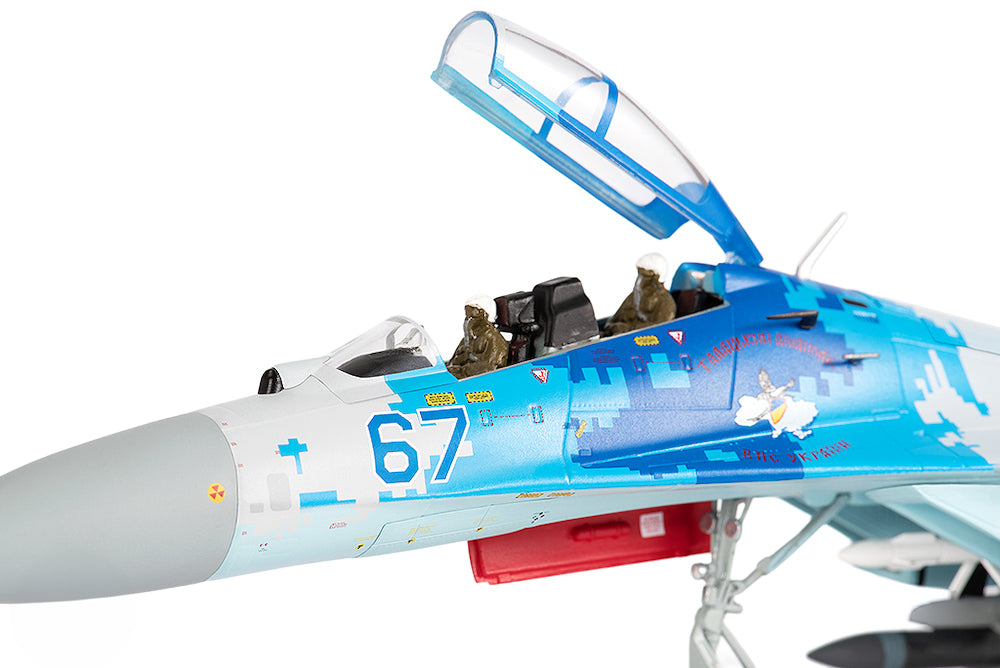 Sukhoi Su-27UB Flanker Aircraft '831st Tactical Aviation Brigade' (2017) Ukrainian Air Forces 1/72 Diecast Model by JC Wings