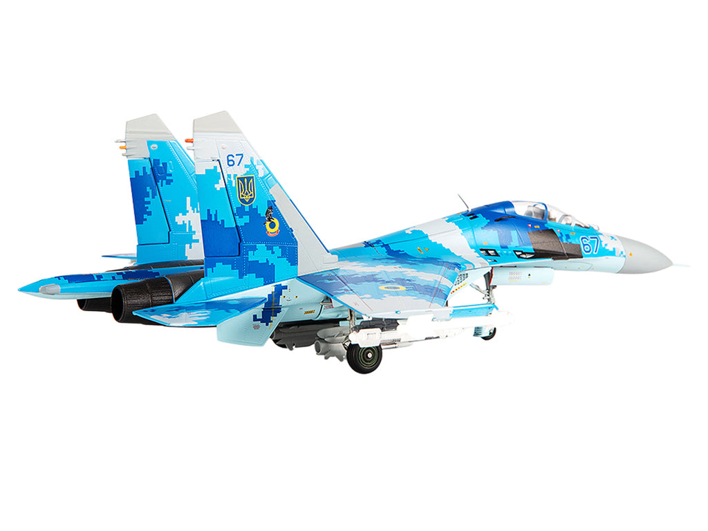 Sukhoi Su-27UB Flanker Aircraft '831st Tactical Aviation Brigade' (2017) Ukrainian Air Forces 1/72 Diecast Model by JC Wings