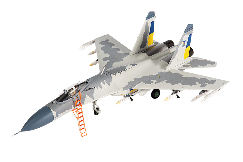 Sukhoi Su-27 Flanker Aircraft 'Ukraine War' (2023) Ukrainian Air Forces 1/72 Diecast Model by JC Wings