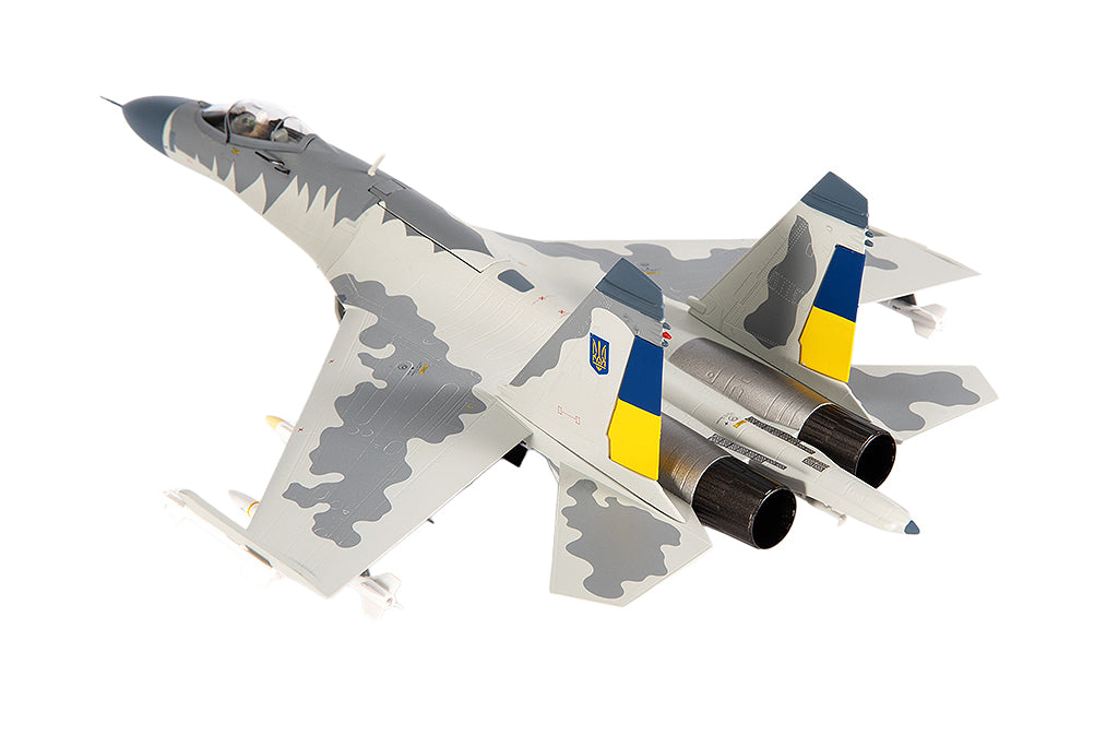 Sukhoi Su-27 Flanker Aircraft 'Ukraine War' (2023) Ukrainian Air Forces 1/72 Diecast Model by JC Wings