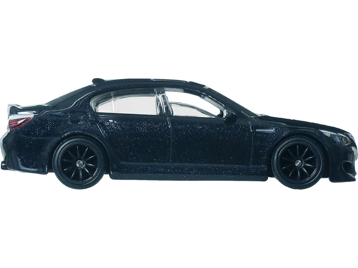 2010 BMW M5 Dark Blue Metallic 'Fast & Furious 6' (2013) Movie 'Fast & Furious' Series Diecast Model Car by Hot Wheels