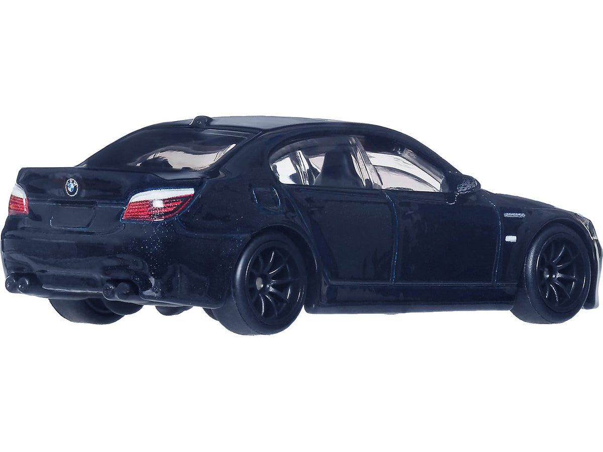2010 BMW M5 Dark Blue Metallic 'Fast & Furious 6' (2013) Movie 'Fast & Furious' Series Diecast Model Car by Hot Wheels