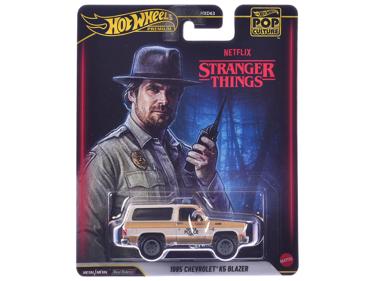 1985 Chevrolet K5 Blazer Gold Metallic and Cream 'Stranger Things' (2016-2025) TV Series Diecast Model Car by Hot Wheels