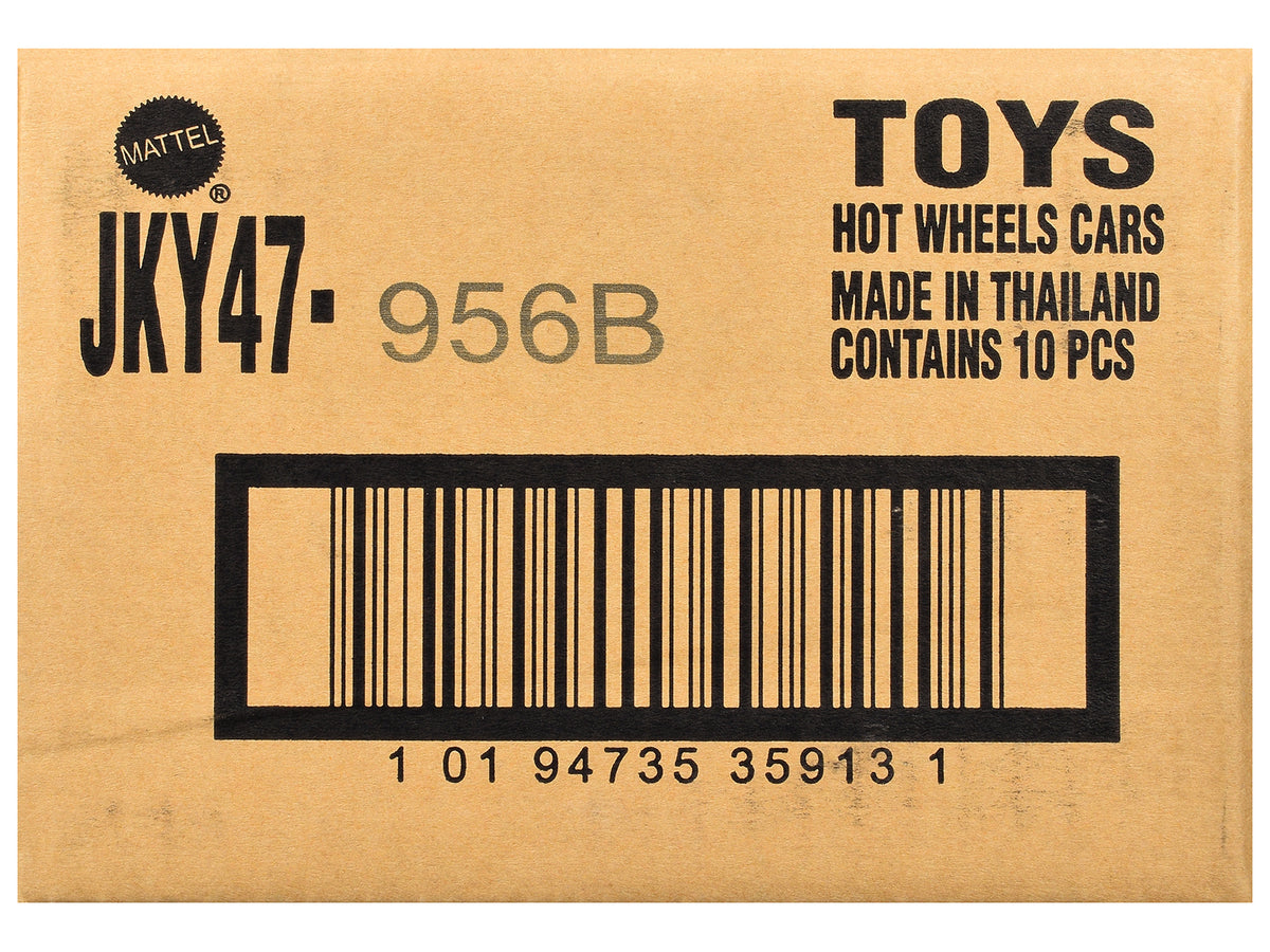 'Pantone' 10 piece Set B 'Silver Series' Diecast Model Cars by Hot Wheels