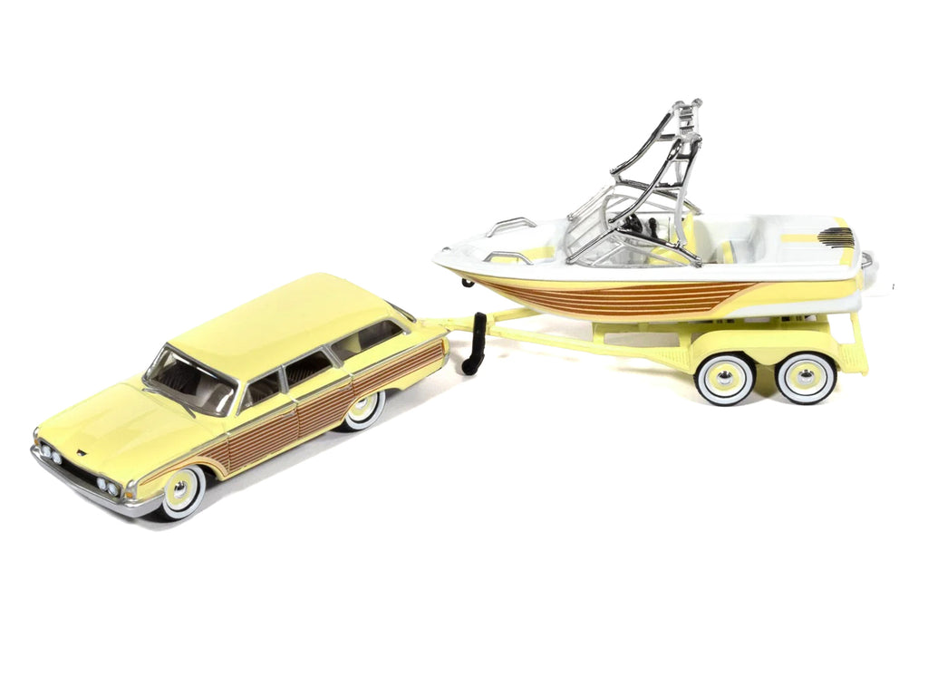 'Tow & Go' 2026 Release 2 Set of 3 pieces 1/64 Diecast Model Cars by Johnny Lightning