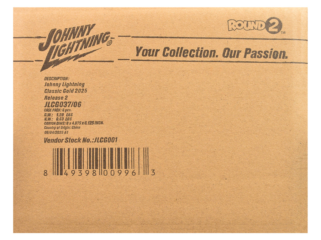 'Classic Gold Collection' 2025 Release 2 Set of 6 Cars 1/64 Diecast Model Cars by Johnny Lightning