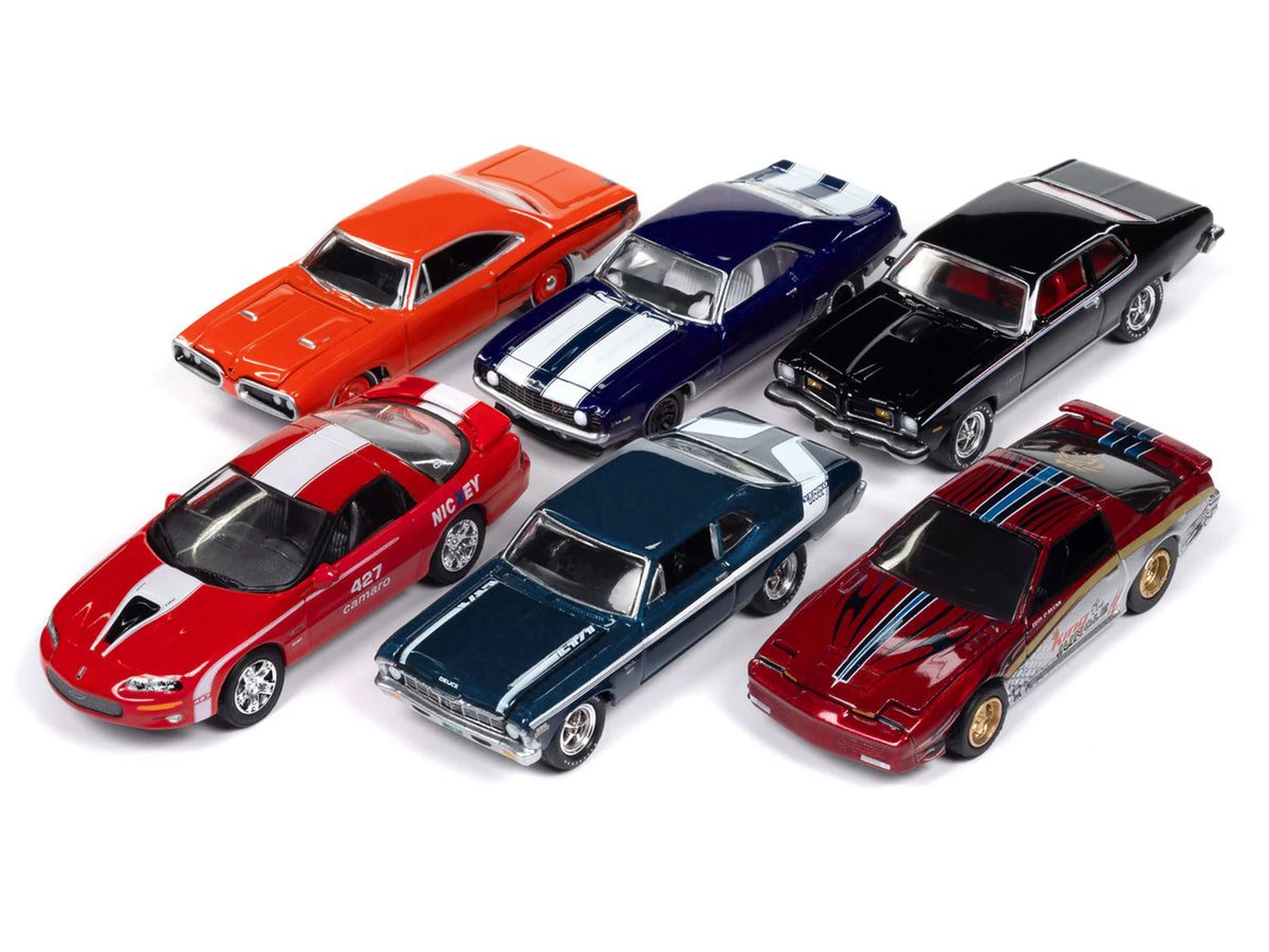 'Muscle Cars USA' 2025 Release 1 Set A of 6 pieces 1/64 Diecast Model Cars by Johnny Lightning