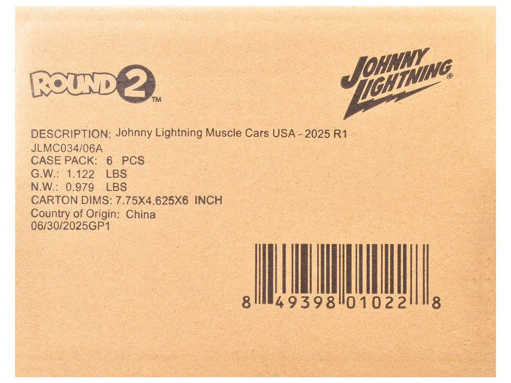 'Muscle Cars USA' 2025 Release 1 Set A of 6 pieces 1/64 Diecast Model Cars by Johnny Lightning