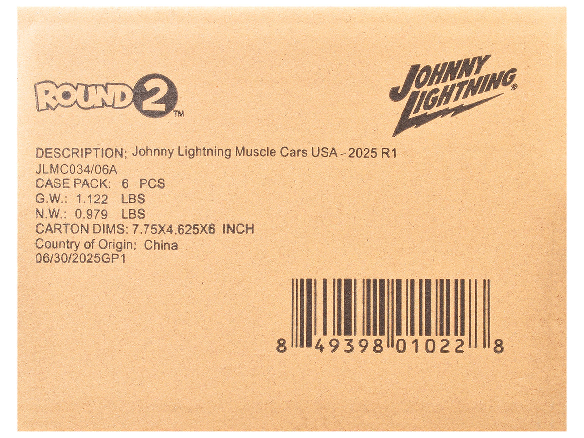 'Muscle Cars USA' 2025 Release 1 Set A of 6 pieces 1/64 Diecast Model Cars by Johnny Lightning