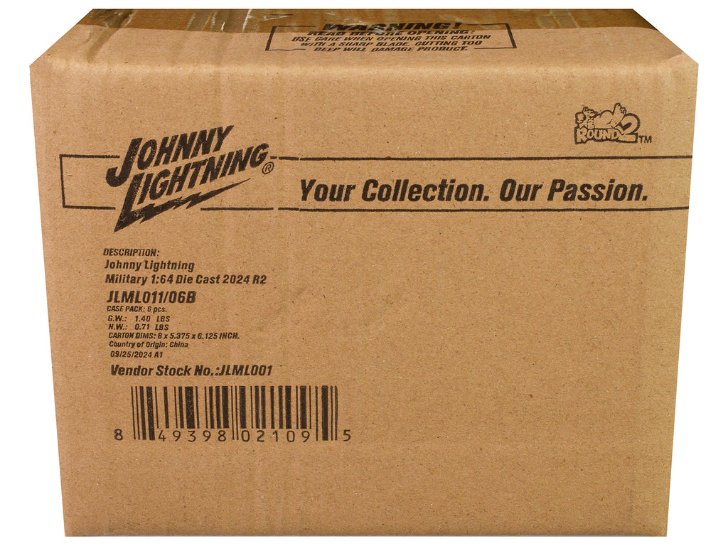 'Military' Set B of 6 pieces 2024 Release 2 Limited Edition Diecast Models by Johnny Lightning