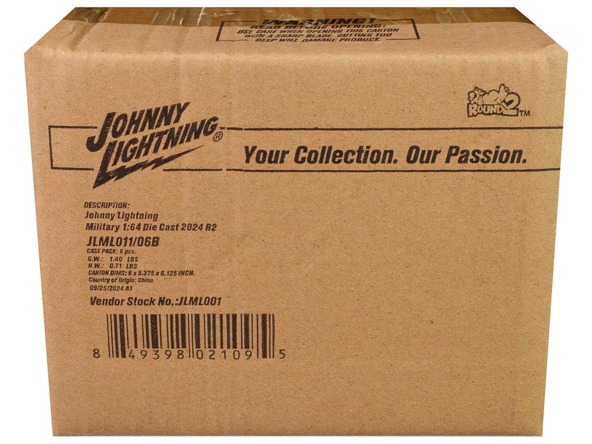 'Military' Set B of 6 pieces 2024 Release 2 Limited Edition Diecast Models by Johnny Lightning