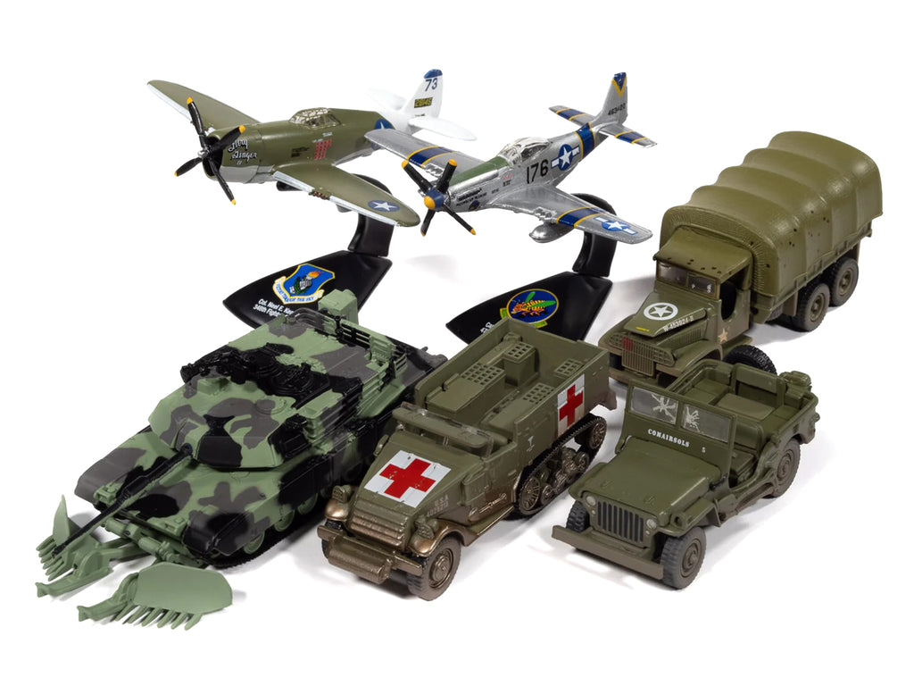 'Military' Set A of 6 pieces 2026 Release 1 Limited Edition 1/64 Diecast Model Cars by Johnny Lightning