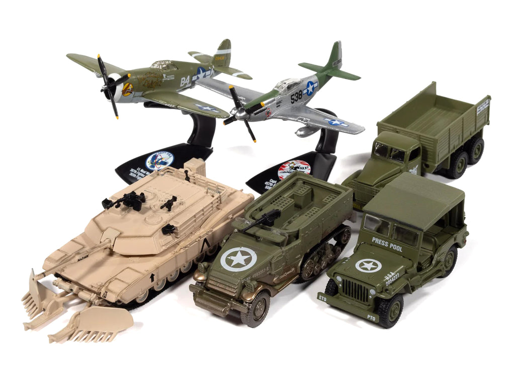 'Military' Set B of 6 pieces 2026 Release 1 Limited Edition 1/64 Diecast Model Cars by Johnny Lightning