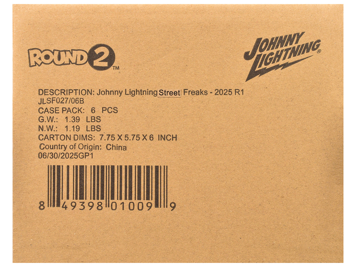 'Street Freaks' 2025 Release 1 Set B of 6 Cars 1/64 Diecast Model Cars by Johnny Lightning