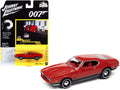 1971 Ford Mustang Mach 1 Bright Red with Black Bottom (James Bond 007) 'Diamonds Are Forever' (1971) Movie 'Pop Culture' Series 1/64 Diecast Model Car by Johnny Lightning