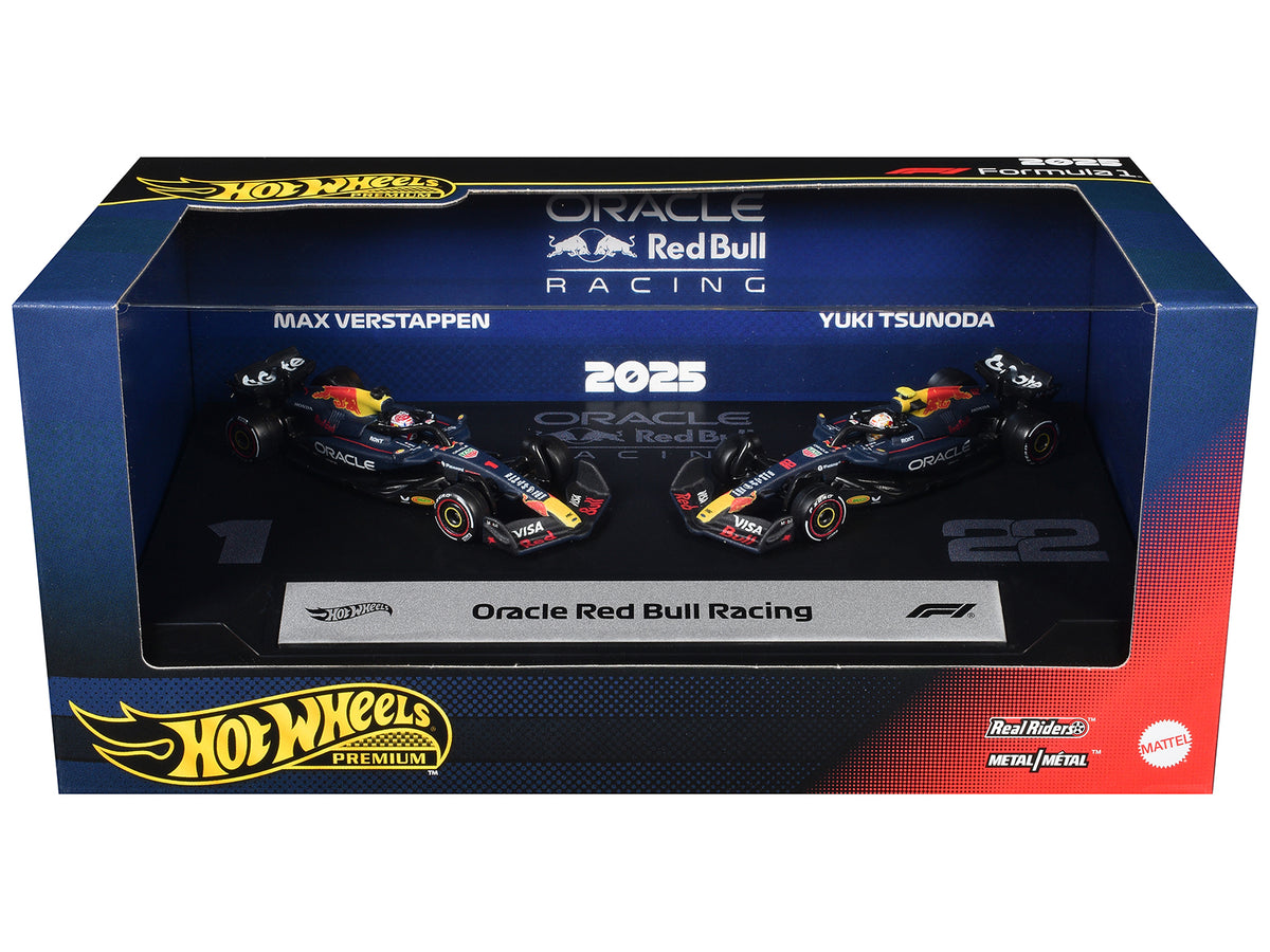'Oracle Red Bull Racing' Formula One F1 World Championship (2025) 2 Piece Set Diecast Model Cars by Hot Wheels