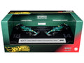 'Aston Martin Aramco Formula One Team' Formula One F1 World Championship (2025) 2 Piece Set Diecast Model Cars by Hot Wheels