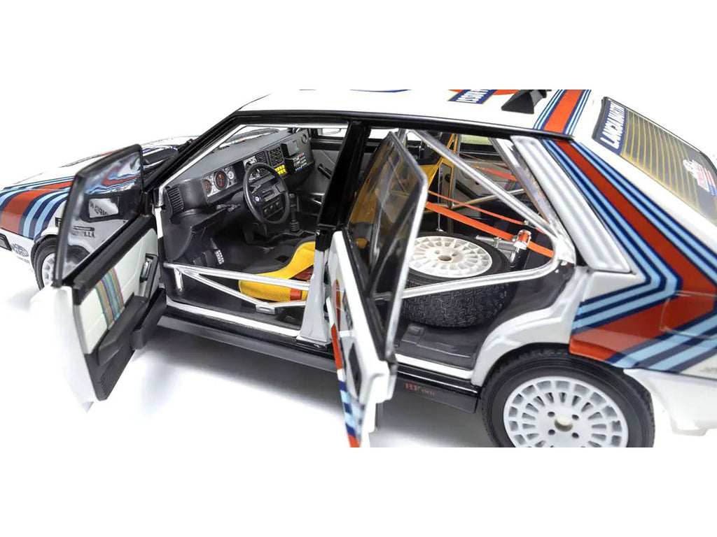 Lancia Delta HF 4WD #3 Juha Kankkunen - Juha Piironen 'Martini Racing' Winner 'Olympus Rally' (1987) 1/18 Diecast Model Car by Kyosho
