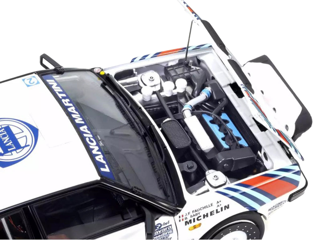 Lancia Delta HF 4WD #3 Bruno Saby - Jean-Francois Fauchille 'Martini Racing' Winner 'Rally Monte Carlo' (1988) 1/18 Diecast Model Car by Kyosho
