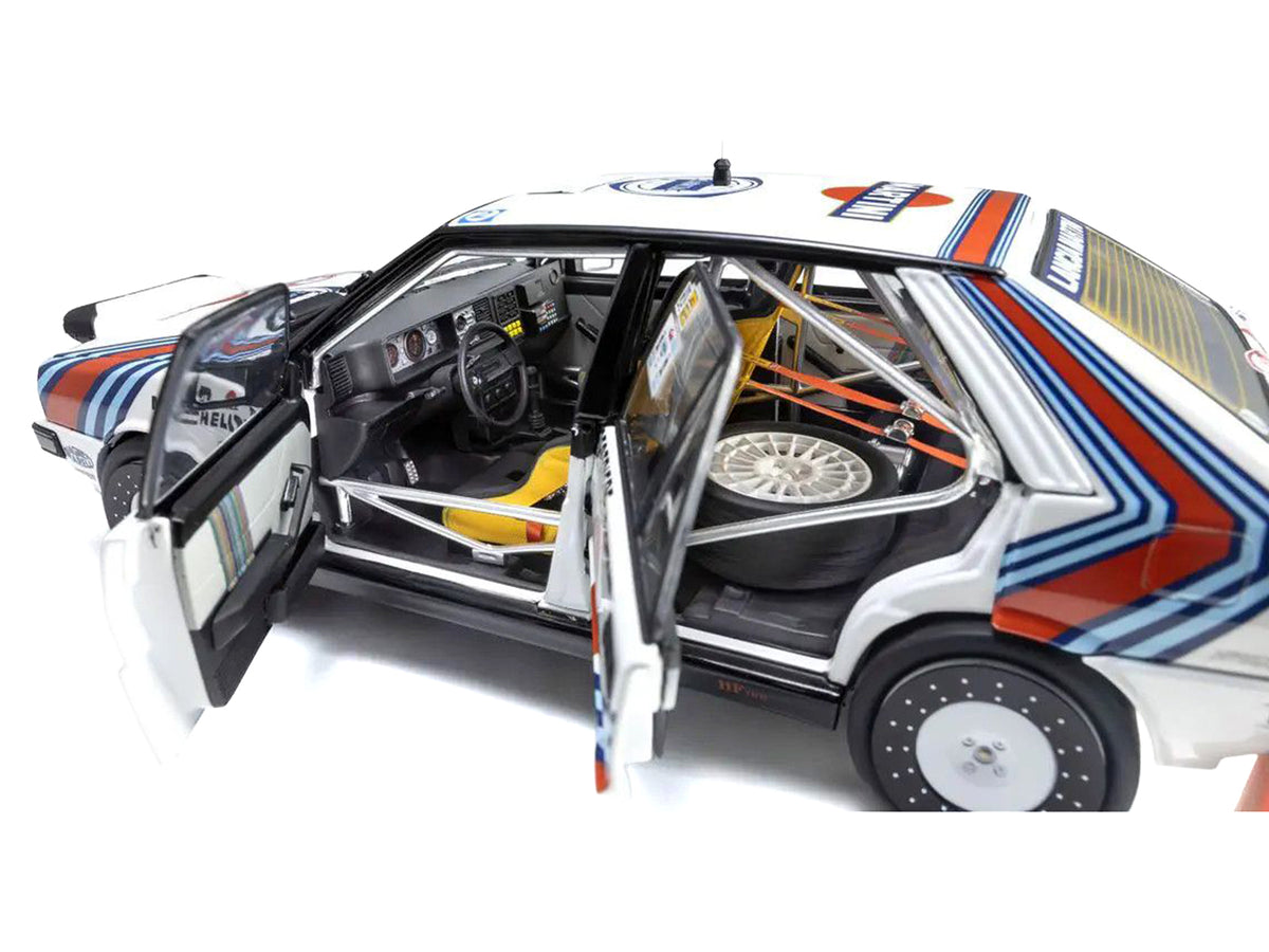 Lancia Delta HF 4WD #3 Bruno Saby - Jean-Francois Fauchille 'Martini Racing' Winner 'Rally Monte Carlo' (1988) 1/18 Diecast Model Car by Kyosho
