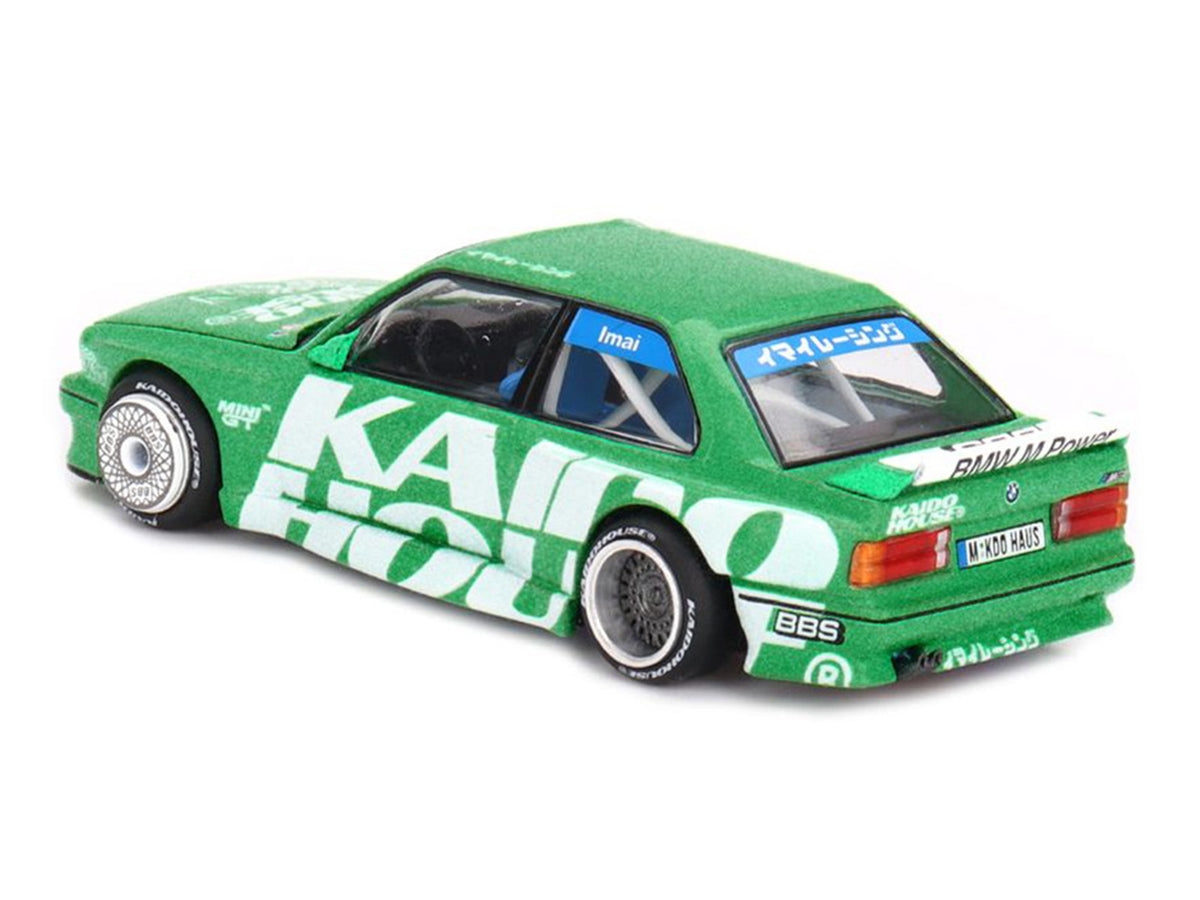 BMW M3 'Kaido Works V2' Green Metallic with Graphics (Designed by Jun Imai) 'Kaido House' Special 1/64 Diecast Model Car by Mini GT