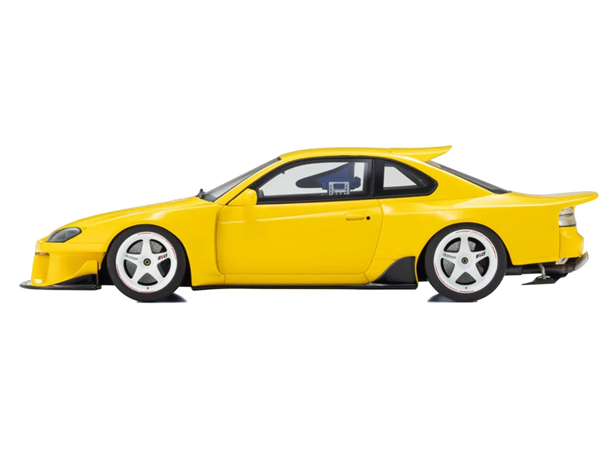 Nissan Silvia (S15) 'Khyzyl Saleem' Yellow 1/18 Model Car by Kyosho