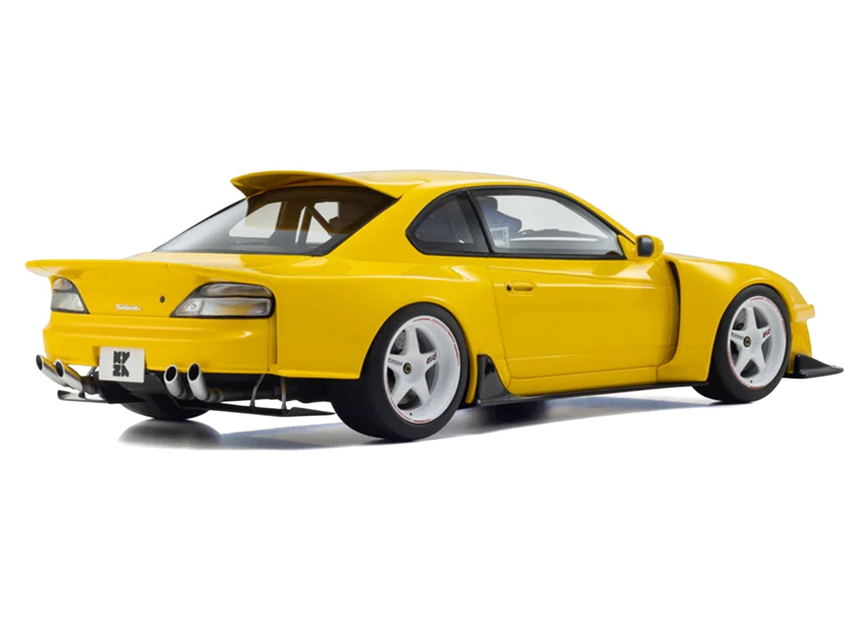 Nissan Silvia (S15) 'Khyzyl Saleem' Yellow 1/18 Model Car by Kyosho