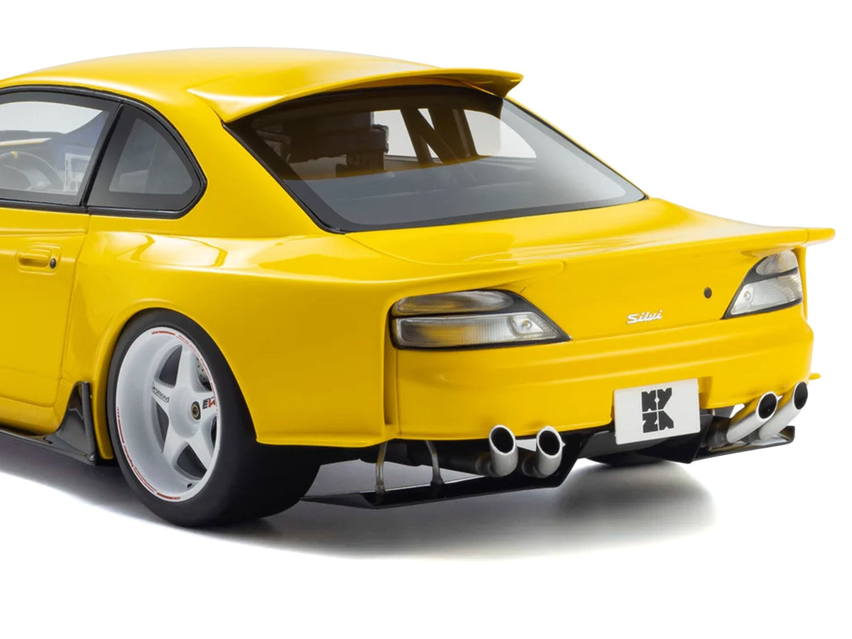 Nissan Silvia (S15) 'Khyzyl Saleem' Yellow 1/18 Model Car by Kyosho