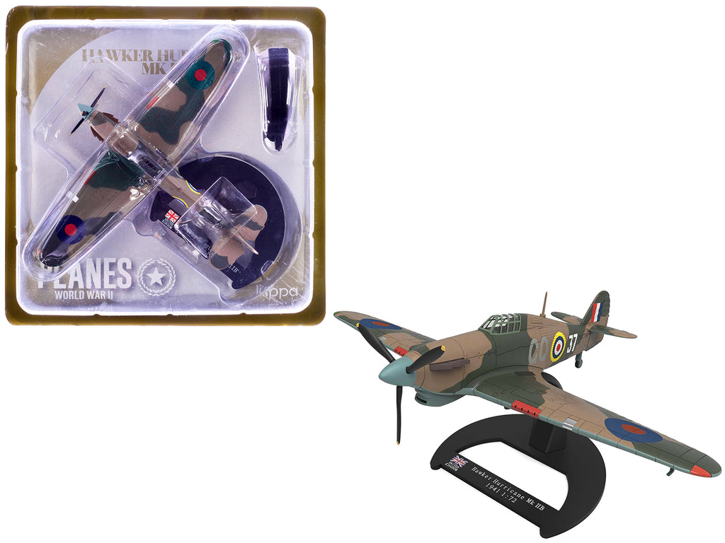 Hawker Hurricane Mk.IIB Aircraft 'No. 134 Squadron 151 Wing Vaenga USSR' (1941) British Royal Air Force 'Planes of World War II' Series 1/72 Diecast Model Airplane by Luppa