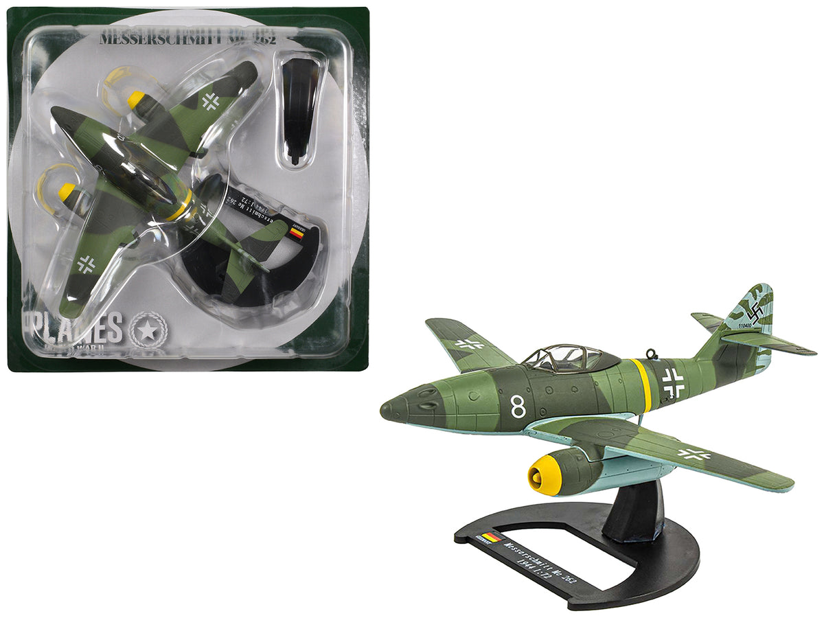Messerschmitt Me 262 Fighter Aircraft 'White 8 258 aerial victory ace Walter Nowotny Kommando Nowotny Germany' (1944) German Luftwaffe 1/72 Diecast Model Airplane by Luppa