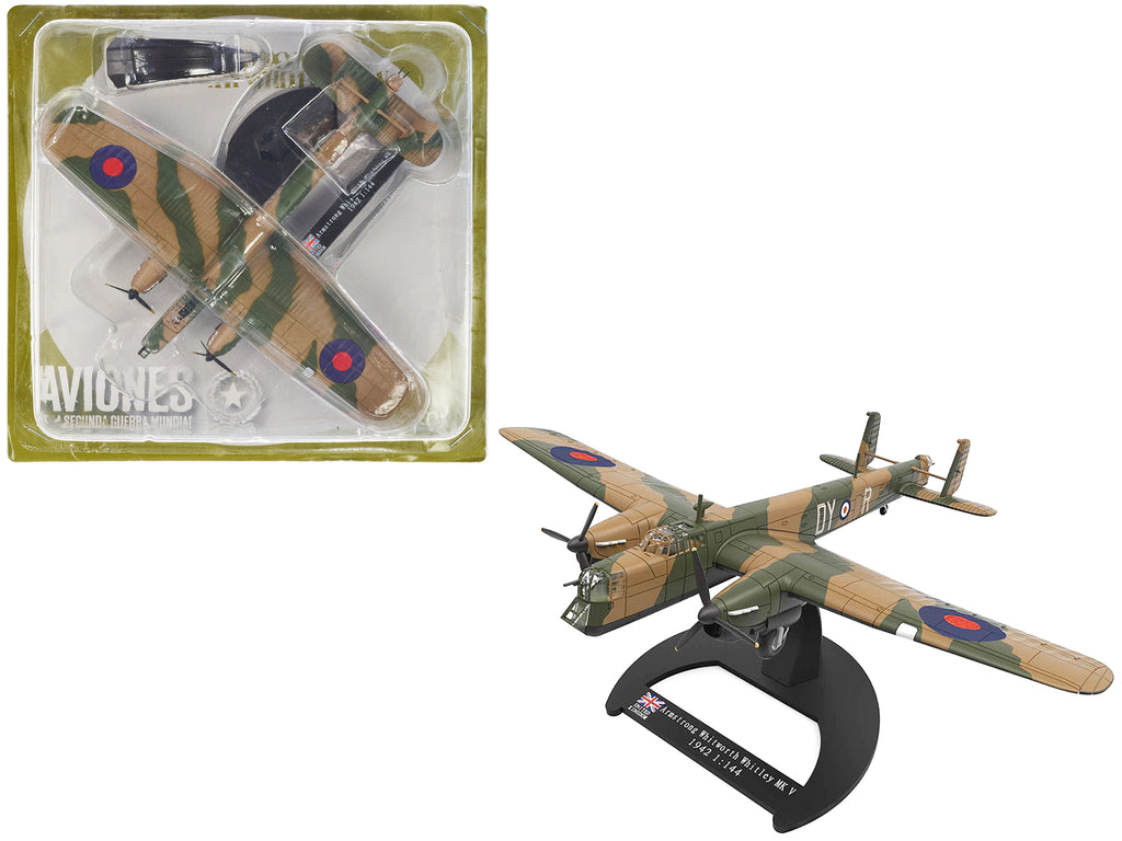 Armstrong Whitworth Whitley Mk.V Bomber Aircraft 'No. 102 Squadron RAF Driffield' Royal Air Force (1940) 'Planes of World War II' Series 1/144 Diecast Model Airplane by Luppa