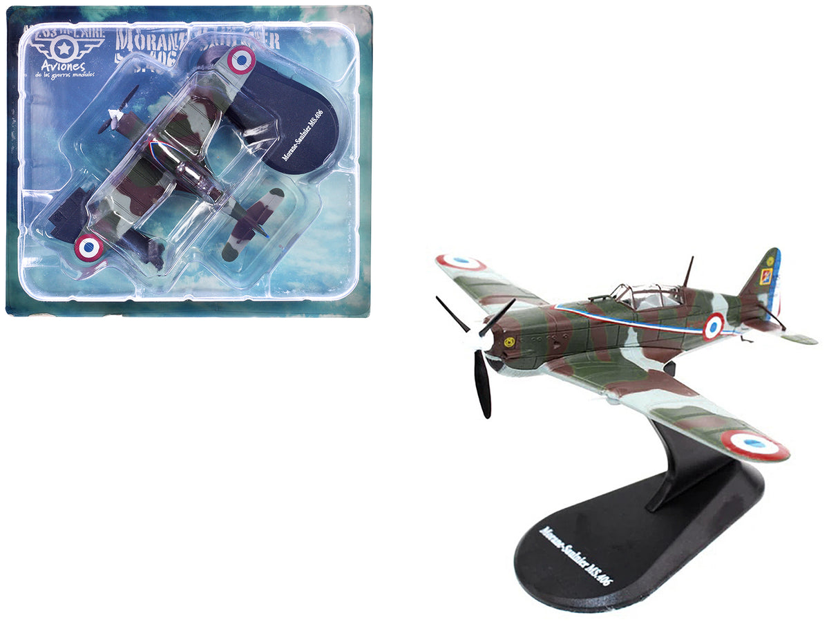 Morane-Saulnier MS.406 Fighter Aircraft '3/4 Escadrille GC II/3' Armee de l'Air (French Air Force) (1940) 'Planes of World War II' Series 1/72 Diecast Model Airplane by Luppa