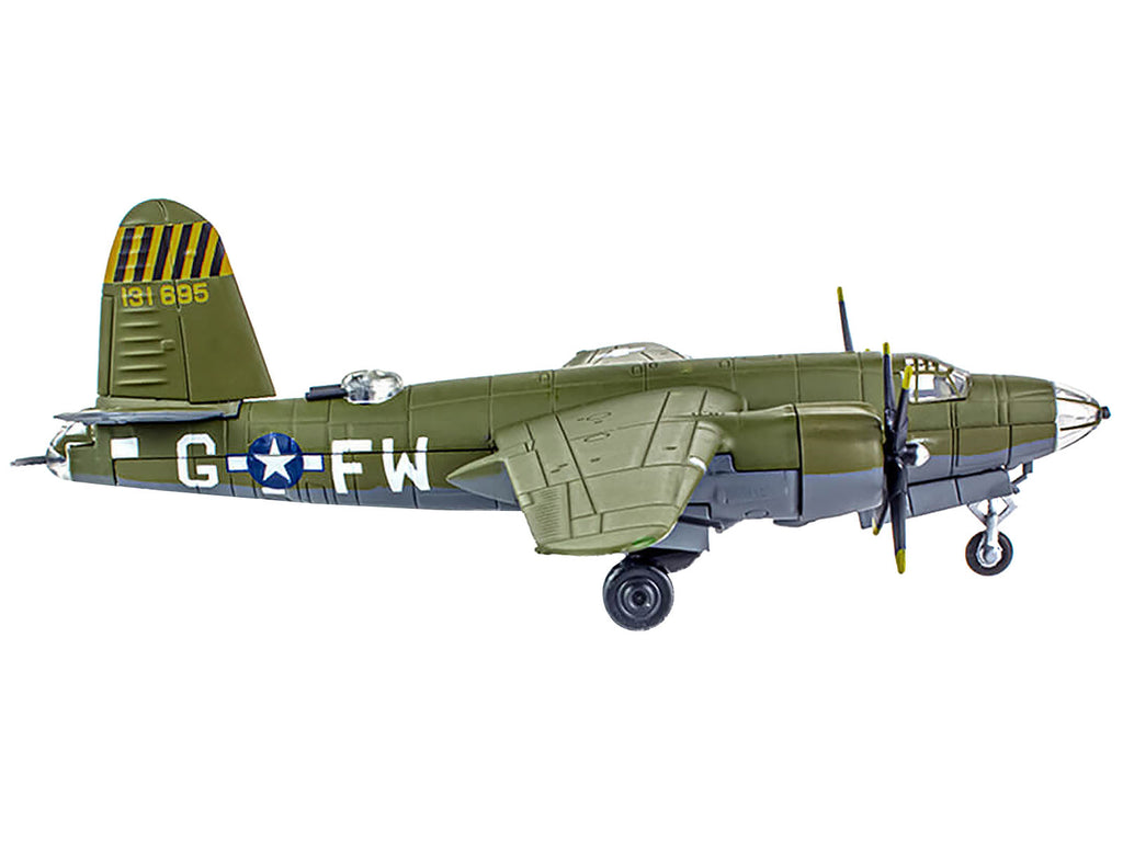 Martin B-26B Marauder Bomber Aircraft 'QQQQ 556th Bomb Squadron 387th Bomb Group' United States Army Air Forces (1943) 'Planes of World War II' Series 1/144 Diecast Model Airplane by Luppa