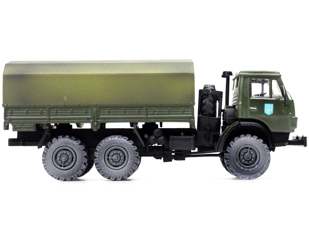 Kamaz 4310 Transport Truck Green (Weathered) 'Ukrainian Ground Forces' 1/72 Diecast Model by Legion