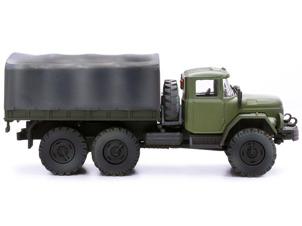 ZIL 131 Cargo Truck Green with White Stripes 'Ukrainian Ground Forces' 1/72 Diecast Model by Legion