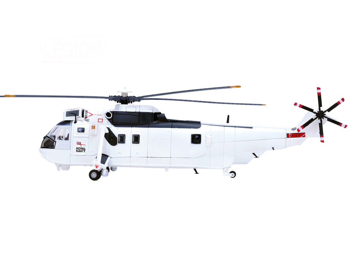 Westland Sea King HC.4 Helicopter 'White Livery 845 Naval Air Squadron United Nations Protection Force Bosnia/Croatia' (1995) British Royal Navy 1/72 Diecast Model by Legion