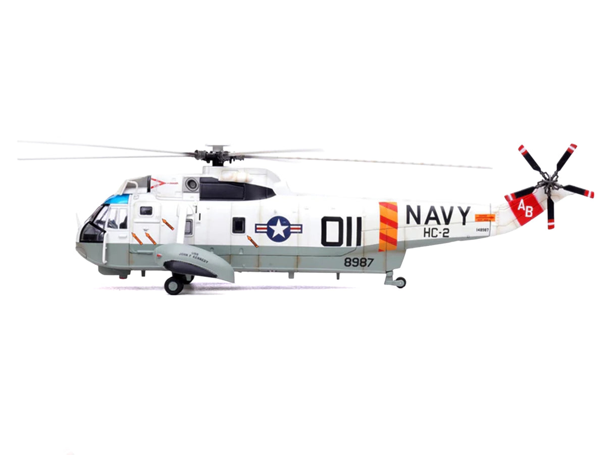 Sikorsky SH-3G Sea King Helicopter '148987/AB 011 Helicopter Combat Support Squadron 2 Fleet Angels USS John F Kennedy (CVA-67)' (1970s) United States Navy 1/72 Diecast Model by Legion