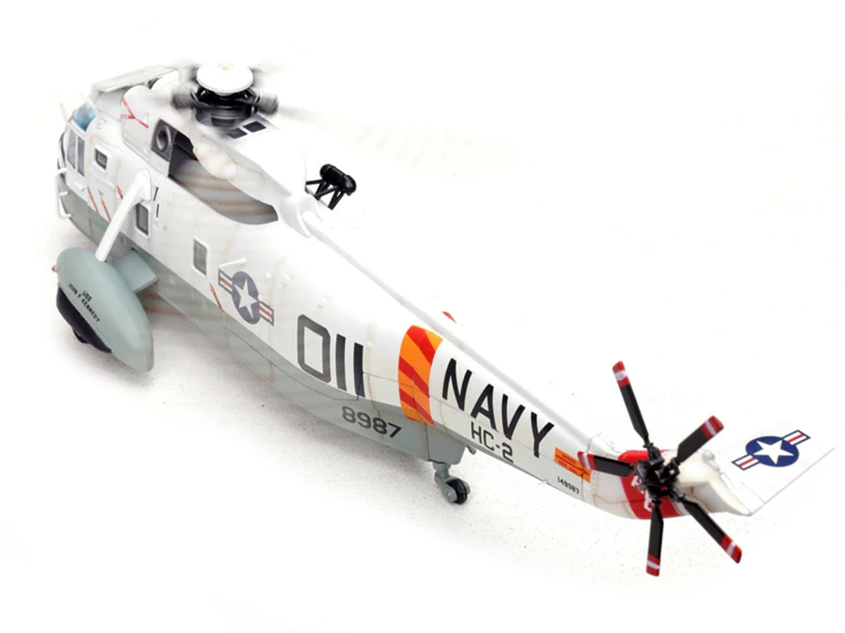 Sikorsky SH-3G Sea King Helicopter '148987/AB 011 Helicopter Combat Support Squadron 2 Fleet Angels USS John F Kennedy (CVA-67)' (1970s) United States Navy 1/72 Diecast Model by Legion