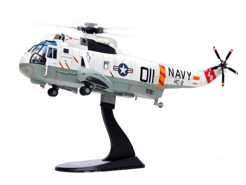Sikorsky SH-3G Sea King Helicopter '148987/AB 011 Helicopter Combat Support Squadron 2 Fleet Angels USS John F Kennedy (CVA-67)' (1970s) United States Navy 1/72 Diecast Model by Legion