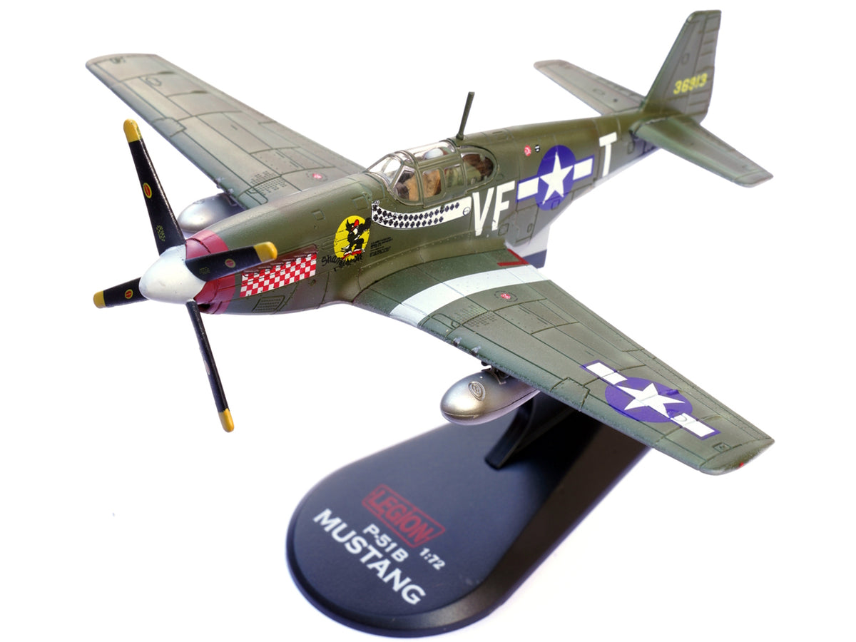 North American P-51B Mustang Aircraft 'Shangri-La 336th Fighter Squadron 4th Fighter Group' (1944) United States Army Air Forces 1/72 Diecast Model Airplane by Legion