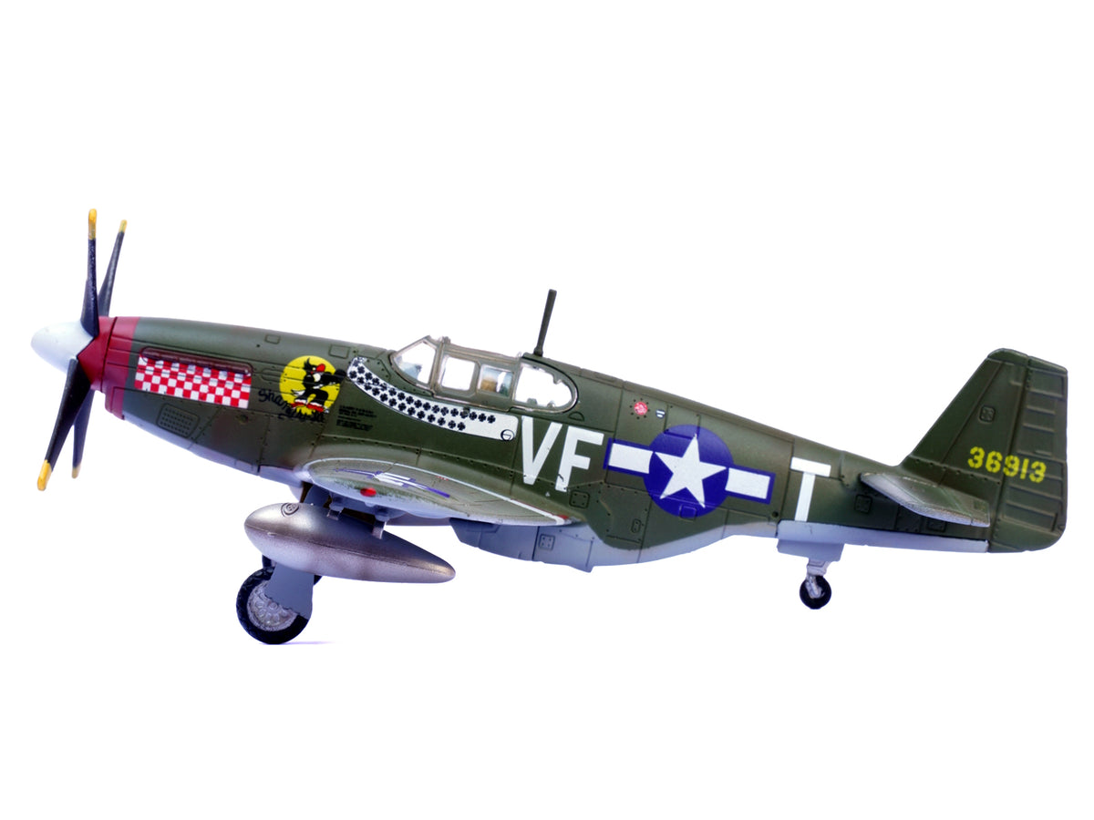 North American P-51B Mustang Aircraft 'Shangri-La 336th Fighter Squadron 4th Fighter Group' (1944) United States Army Air Forces 1/72 Diecast Model Airplane by Legion