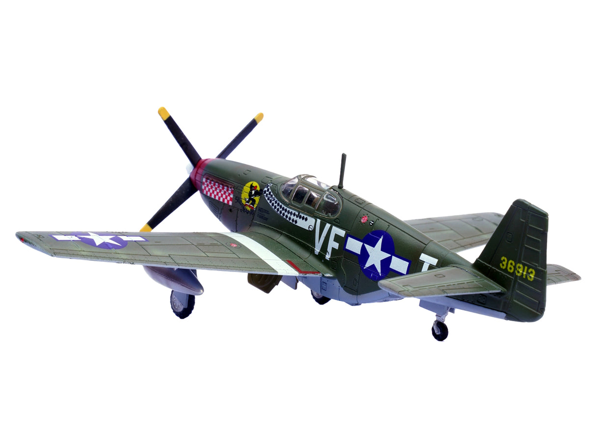 North American P-51B Mustang Aircraft 'Shangri-La 336th Fighter Squadron 4th Fighter Group' (1944) United States Army Air Forces 1/72 Diecast Model Airplane by Legion