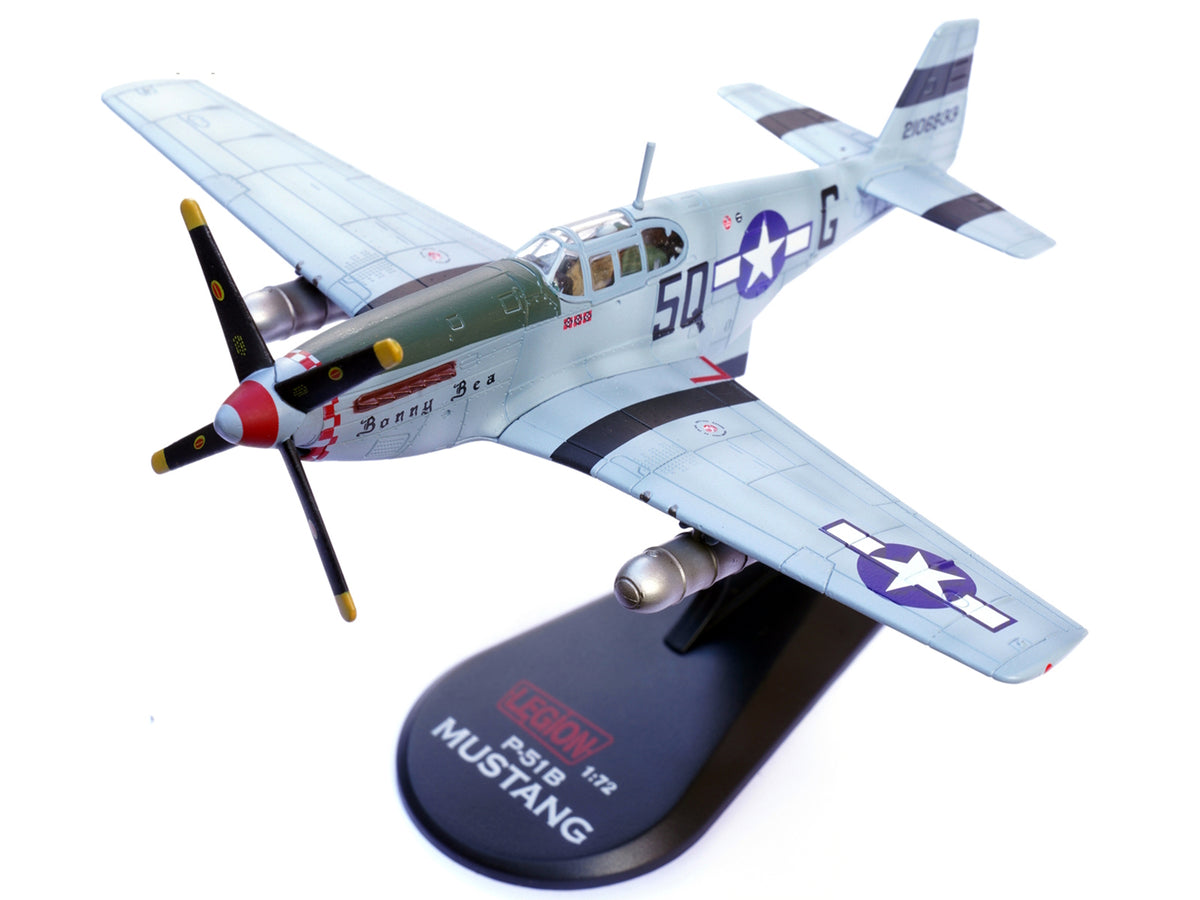 North American P-51B Mustang Aircraft 'Bonny Bea 504th Fighter Squadron 339th Fighter Group' (1944) United States Army Air Forces 1/72 Diecast Model Airplane by Legion