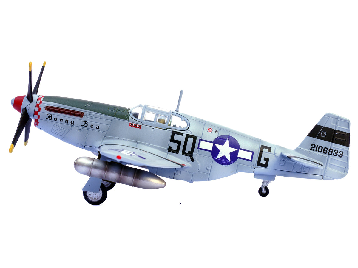 North American P-51B Mustang Aircraft 'Bonny Bea 504th Fighter Squadron 339th Fighter Group' (1944) United States Army Air Forces 1/72 Diecast Model Airplane by Legion