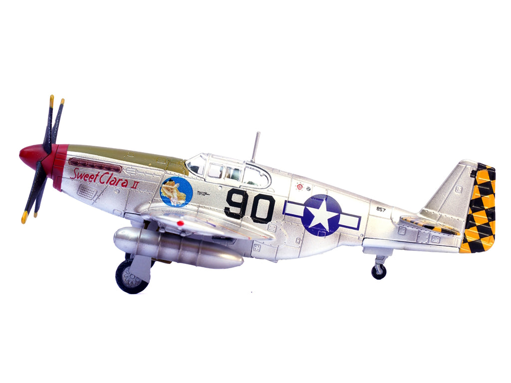 North American P-51B Mustang Aircraft 'Sweet Clara II 319th Fighter Squadron 325th Fighter Group' (1944) United States Army Air Forces 1/72 Diecast Model Airplane by Legion