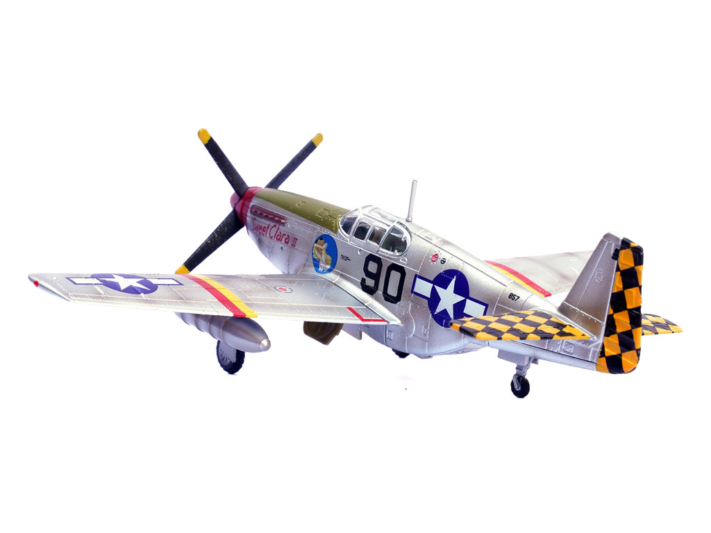 North American P-51B Mustang Aircraft 'Sweet Clara II 319th Fighter Squadron 325th Fighter Group' (1944) United States Army Air Forces 1/72 Diecast Model Airplane by Legion