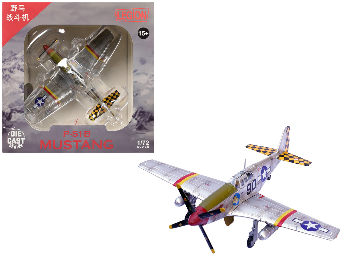 North American P-51B Mustang Aircraft 'Sweet Clara II 319th Fighter Squadron 325th Fighter Group' (1944) United States Army Air Forces 1/72 Diecast Model Airplane by Legion